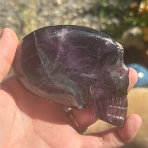 Amethyst Crystal Skull Decor
